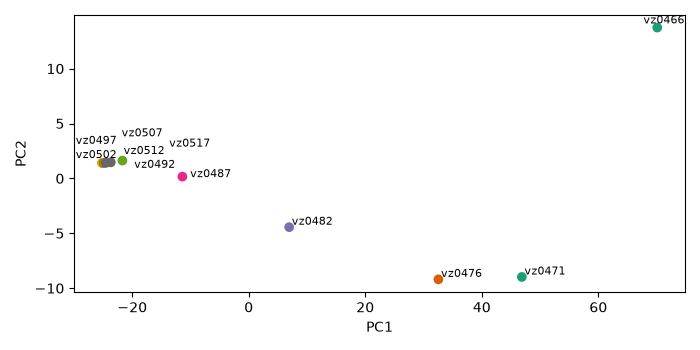 plot pca spec